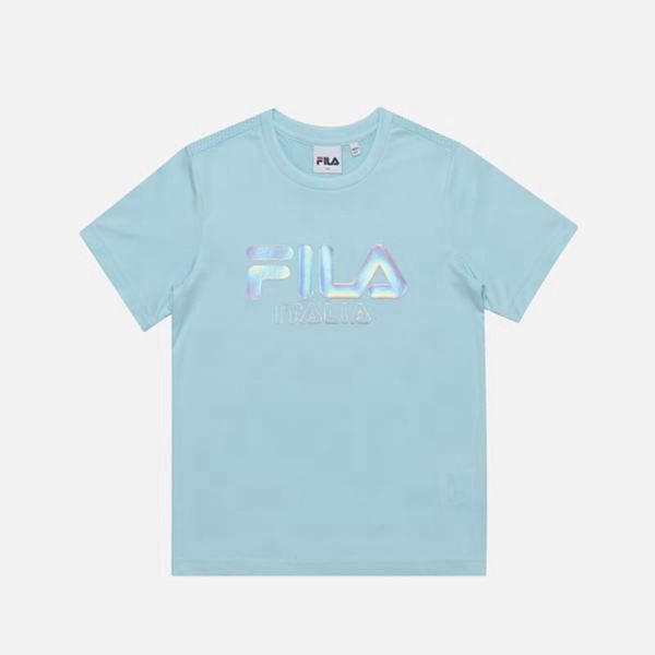 Fila Tričká Detske Tyrkysové - Prism Logo S/S Vypredaj - Slovakia 79653-ETCL